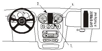 Brodit ProClip 852829 - Chrysler PT Cruiser 2000-2005
