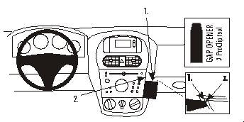 Brodit ProClip 852856 - Opel Combo 2001-2011