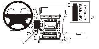 Brodit ProClip 852890 - Toyota Avalon 2000-2007