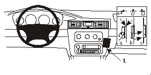 Brodit ProClip 852897 - Chrysler Stratus 2001-2007