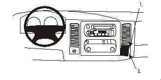Brodit ProClip 852901 - Dodge Dakota 2WD 2001-2004