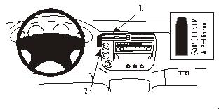 Brodit ProClip 852903 - Honda Civic 4 Door 2001-2005