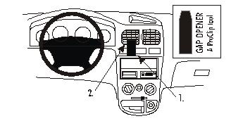 Brodit Proclip 852914 t.b.v. - Kia Rio - 2001-2005 - Brodit Center mount - Kia Rio 2001-2005