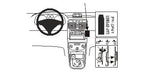 Brodit Proclip 852921 t.b.v. - Peugeot 307 - 2001-2009 - Brodit Angled mount - Peugeot 307 2001-2009