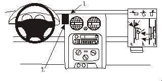 Brodit ProClip 852969 - Jeep Cherokee 2002-2008