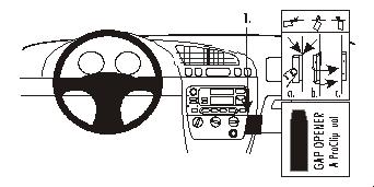 Brodit ProClip 853007 - Ford Fiesta 1996-2009