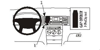 Brodit ProClip 853025 - Toyota Corolla 2002-2007