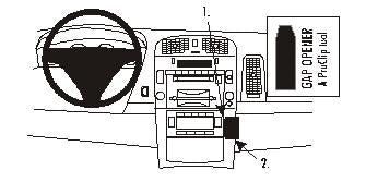 Brodit ProClip 853093 - Cadillac SRX 2004-2006