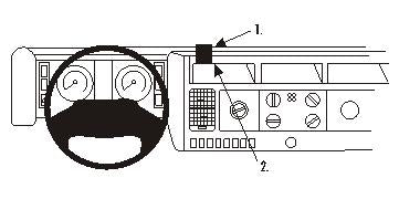 Brodit ProClip 853145 - MAN Cab-type K Evolution 2000-2009