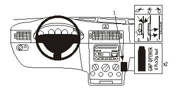Brodit ProClip 853205 - Ford Tourneo Connect 2003-2009