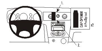 Brodit ProClip 853251 - Mitsubishi Outlander 2003-2006