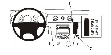 Brodit ProClip 853252 - Mitsubishi Outlander 2003-2006