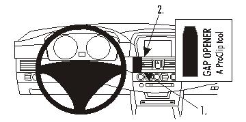 Brodit ProClip 853281 - BMW 5-Serie M5 E60, E61 2004-2010