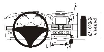 Brodit ProClip 853283 - BMW 5-Serie M5 E60, E61 2004-2010