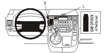 Brodit ProClip 853289 - Volkswagen Multivan 2003-2009