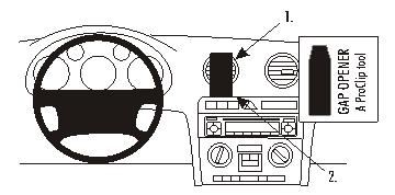 Brodit ProClip 853296 - Audi A3 2003-2006