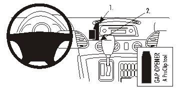 Brodit ProClip 853299 - Mercedes-Benz Sprinter 2000-2006