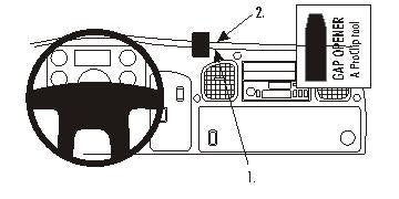 Brodit ProClip 853337 - Freightliner M2 Business Class 2003-2008