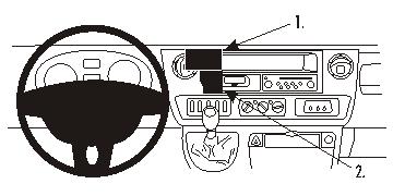 Brodit ProClip 853375 - Nissan Interstar 2004-2011