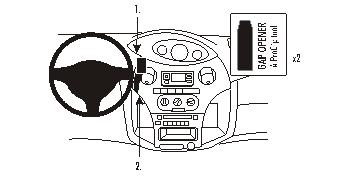 Brodit ProClip 853381 - Toyota Yaris 2003-2005