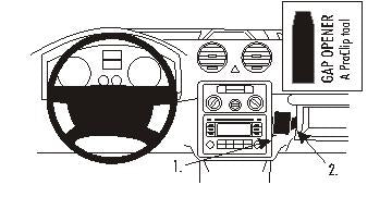 Brodit ProClip 853436 - Volkswagen Caddy 2004-2015