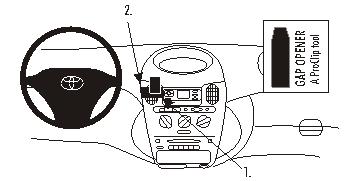 Brodit ProClip 853487 - Toyota Yaris Verso 1999-2005