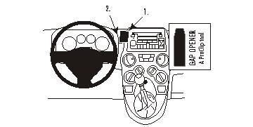 Brodit ProClip 853493 - Fiat Panda 2004-2007