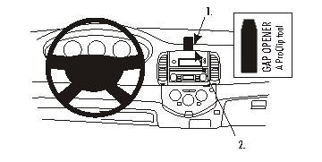 Brodit ProClip 853498 - Nissan Micra 2003-2010