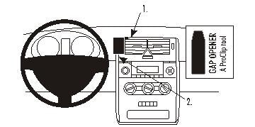 Brodit ProClip 853505 - Mercedes-Benz A-Class 2005-2012