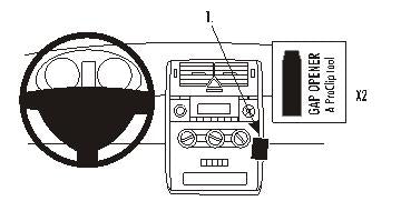 Brodit ProClip 853506 - Mercedes-Benz A-Class 2005-2012