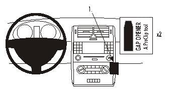 Brodit ProClip 853507 - Mercedes-Benz A-Class 2005-2012
