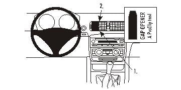 Brodit ProClip 853523 - BMW 1-Serie E81, E82, E87, E88 2005-2011