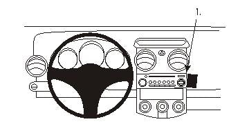 Brodit ProClip 853528 - Mitsubishi Colt 2005-2008
