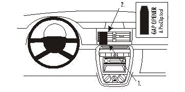 Brodit ProClip 853620 - Volkswagen Fox 2005-2011