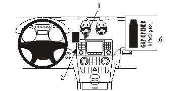 Brodit ProClip 853622 - Mercedes-Benz M-Class/ML 2005-2011