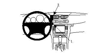 Brodit ProClip 853624 - Mercedes-Benz CLS-Class 2005-2010