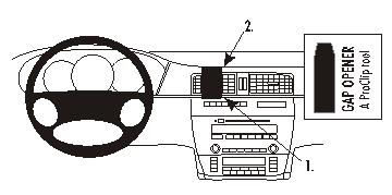 Brodit ProClip 853644 - Buick LaCrosse 2005-2009
