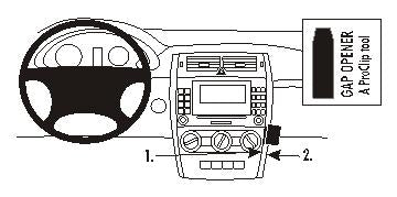 Brodit ProClip 853661 - Mercedes-Benz B-Class 2005-2011