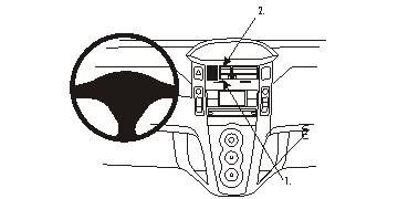 Brodit ProClip 853741 - Toyota Yaris 2006-2011