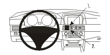 Brodit ProClip 853802 - BMW 5-Serie M5 E60, E61 2004-2010