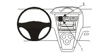Brodit ProClip 853835 - Toyota Yaris 4-doors 2007-2011