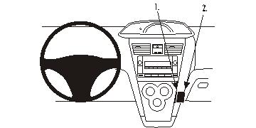 Brodit ProClip 853836 - Toyota Yaris 4-doors 2007-2011