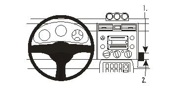 Brodit ProClip 853838 - Toyota FJ Cruiser 2007-2015