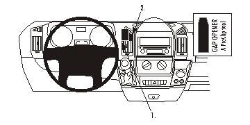 Brodit ProClip 853876 - Citroen Boxer 2007-2014