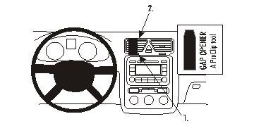 Brodit ProClip 853882 - Volkswagen Eos 2007-2015
