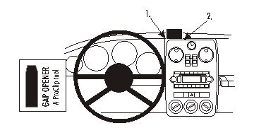 Brodit ProClip 853913 - Chrysler PT Cruiser 2006-2010