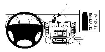 Brodit ProClip 853981 - Mitsubishi Pajero 2007-2019