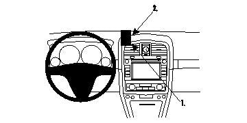 Brodit ProClip 854026 - Cadillac SRX 2007-2009