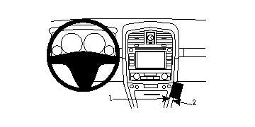 Brodit ProClip 854027 - Cadillac SRX 2007-2009