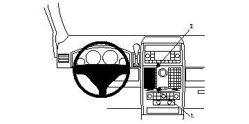 Brodit ProClip 854088 - Chrysler Voyager 2008-2011